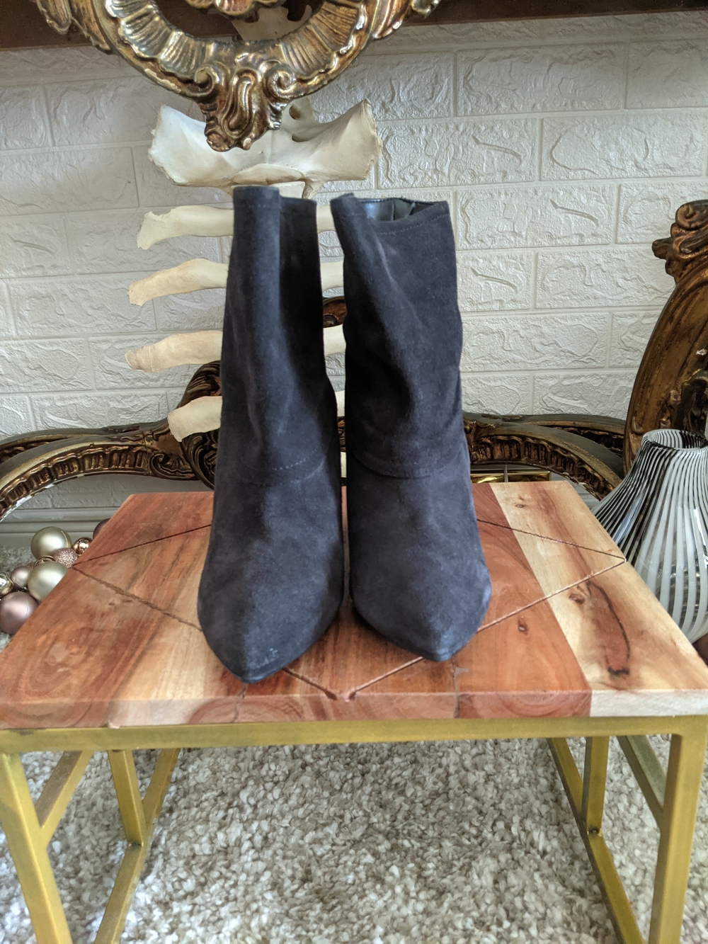 Le Chateau Black Women's Suede Ankle Boots
